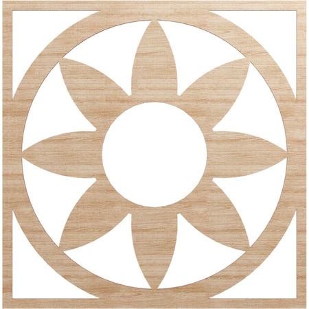 Ekena Millwork Blume Wood Fretwork Pierced Ceiling Medallion, Alder, 30"OD x 10 3/8"ID x 3/8"T CMWP30X30X0375BLAL